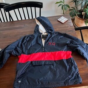 Chi Omega Windbreaker Jacket by Charles River